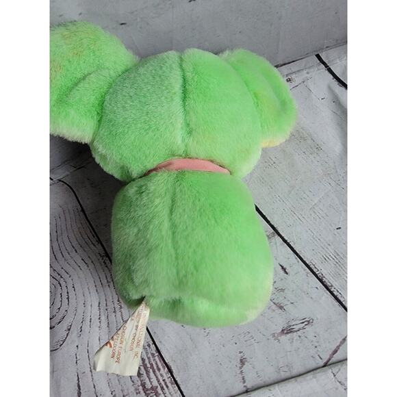 VTG 8" Mouse Plush Multi Color Ears Paws Pink Yellow Green Stuffed - Picture 4 of 9